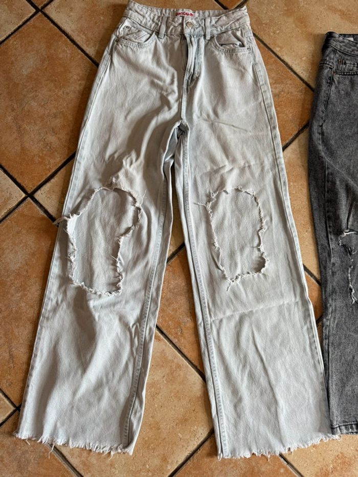 Lot 3 Jeans troués  Jennyfer taille 34 - photo numéro 2