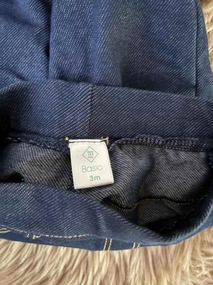 Jeggings bébé Tex Baby - Bleu Indigo - 3 mois - photo numéro 3