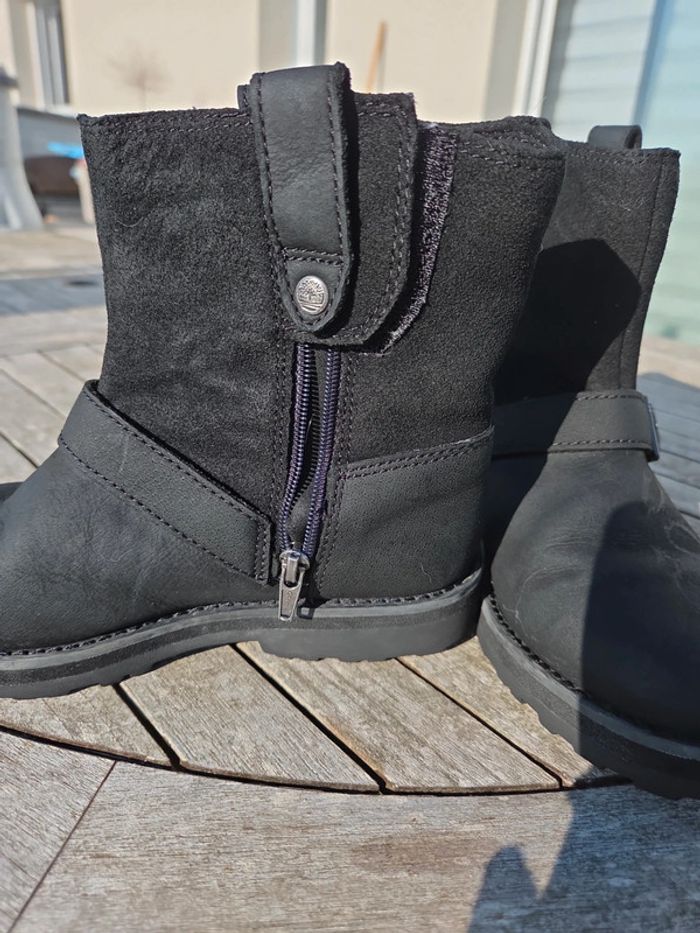 Bottines timberland noire taille 34 - photo numéro 6