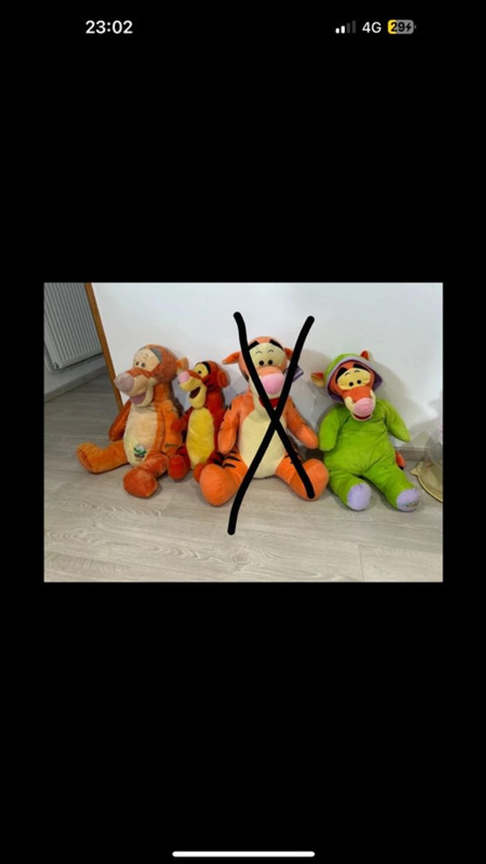 Lot/ Unité peluche tigrou - photo numéro 8