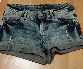 Short en jeans effet delavé neuf
