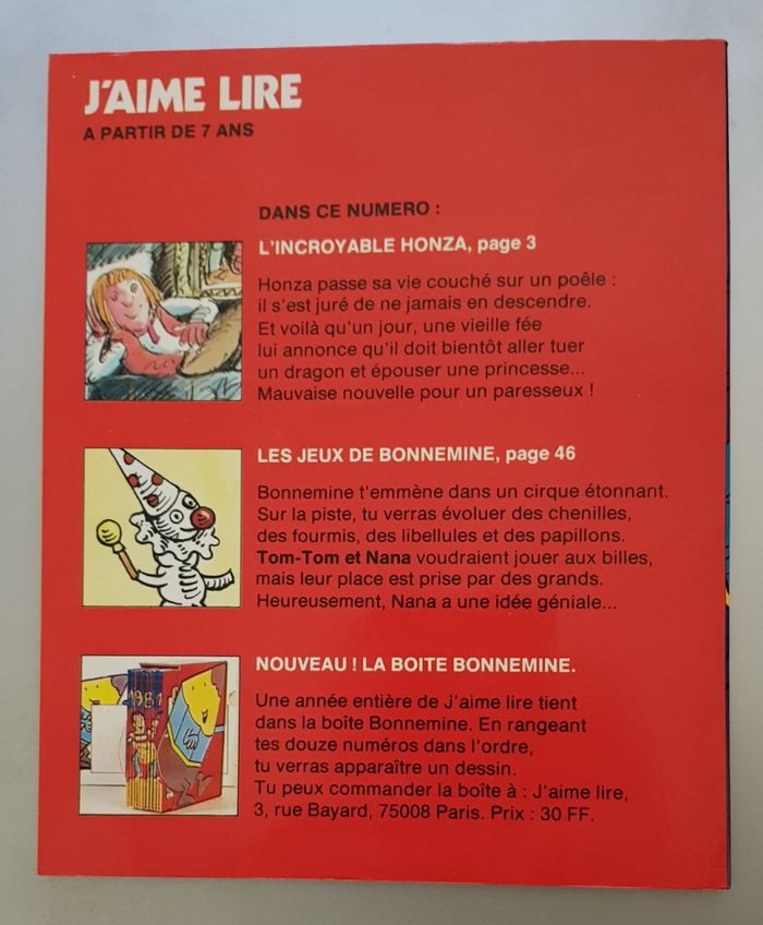 J´aime Lire N° 077 - L' incroyable Honza (juin-83) - photo numéro 2