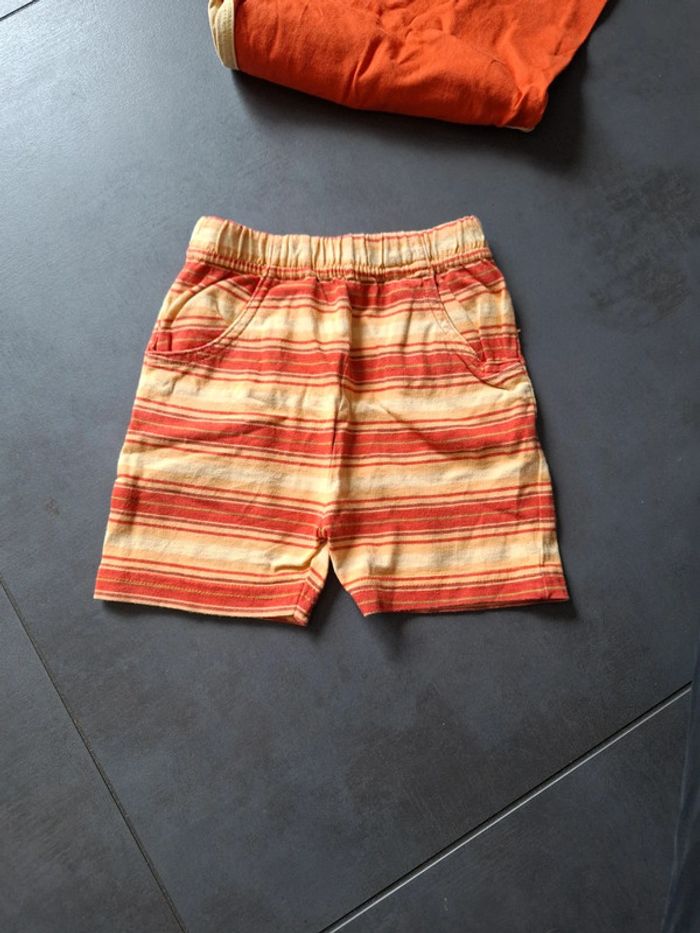 Ensemble été short et débardeur kimbaloo 3-6 mois - photo numéro 2