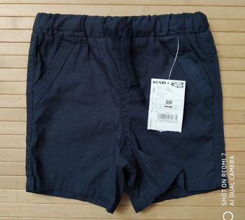 Kiabi short bleu marine 6 mois neuf