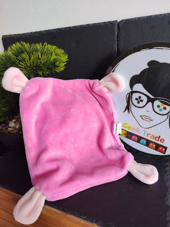 Doudou Rose Nuage Siplec Mouchoir Plat DD003541 - photo numéro 2