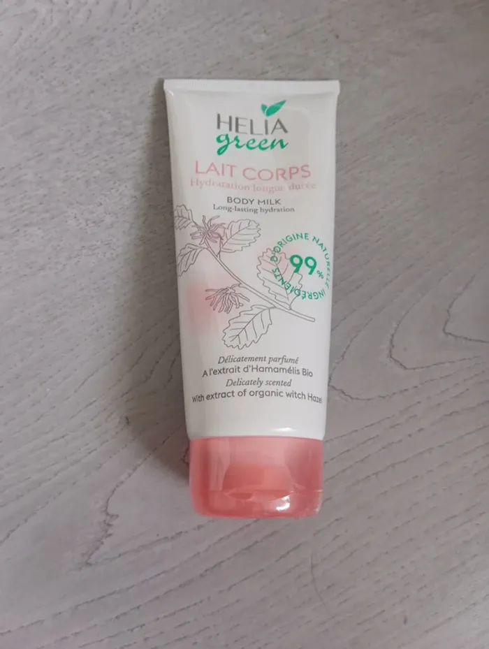 Lait corps hydratant Helia green