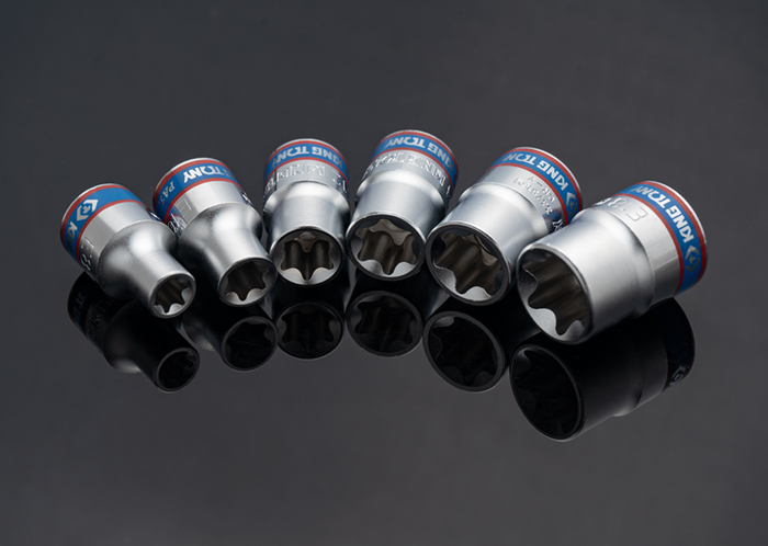 Jeu de douilles 3/8" TORX® sur rail - 6 pièces - king tony 3106PR - photo numéro 4