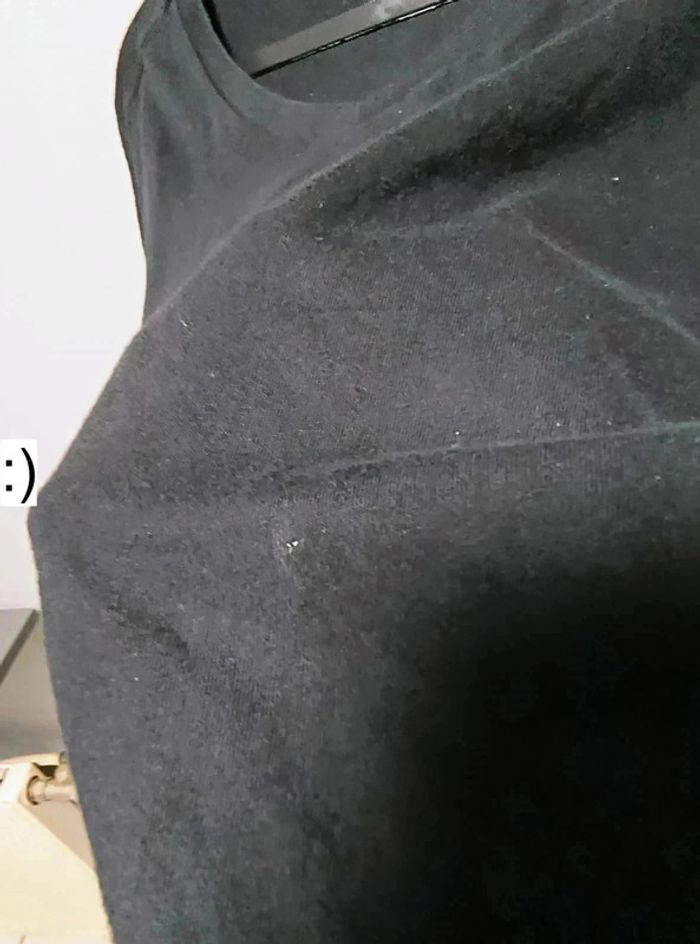 T-shirt noir col V – Polo Ralph Lauren – Style Y2K vintage - photo numéro 4