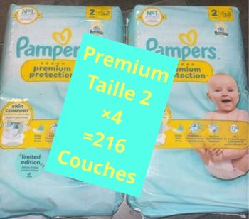Couches pampers taille 2 premium