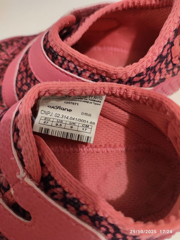 Chaussons  rose /noir - photo numéro 2