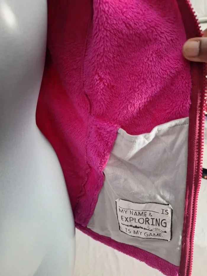 Veste polaire The North Face fille XL – Rose & bordeaux – à capuche (613) - photo numéro 6