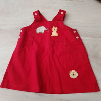 Robe 18 mois rouge