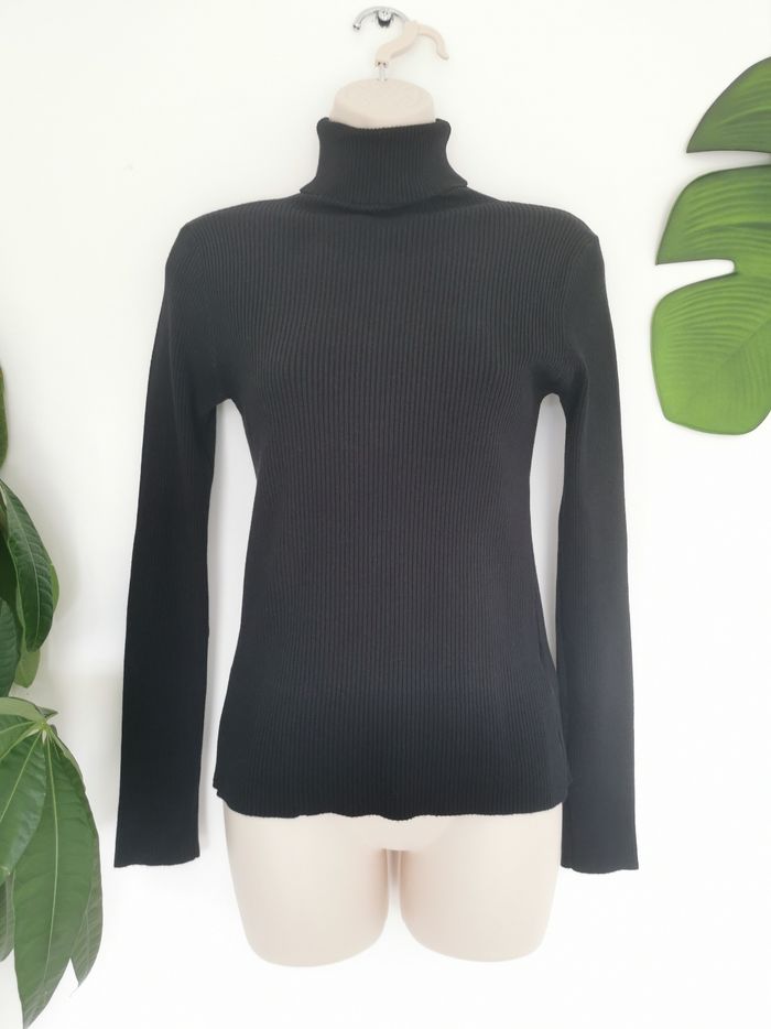 Pull / Sous-pull col roulé côtelé noir Shein Taille M