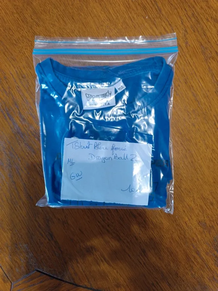 T-shirt bleu Dragon Ball z 10A - photo numéro 6