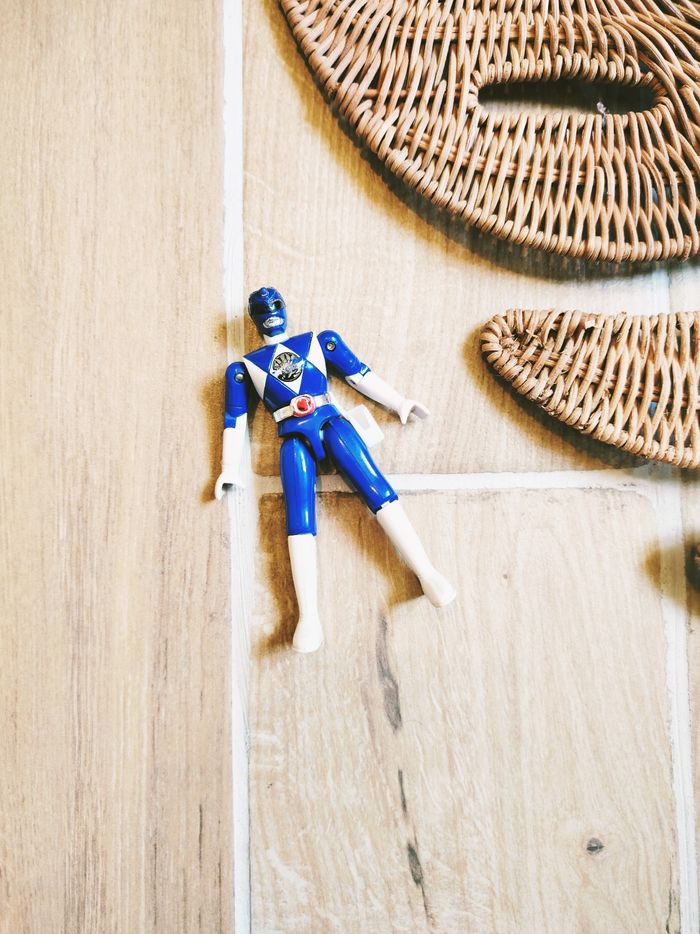🙅 Power rangers mighty morphin figurine ranger bleu année 1993