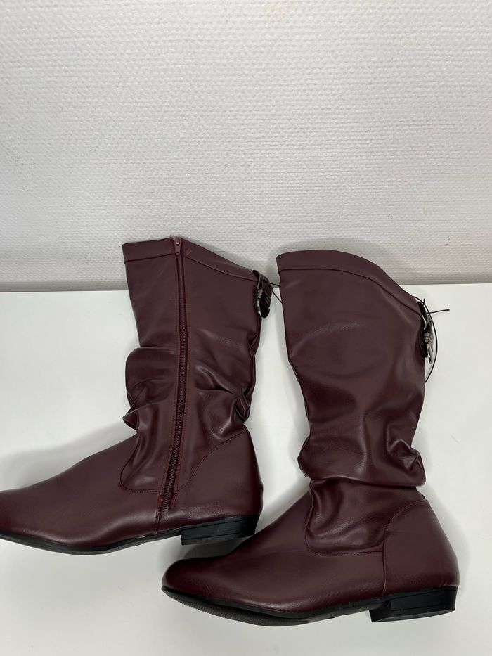 Bottes bordeaux pointure 37 - photo numéro 4