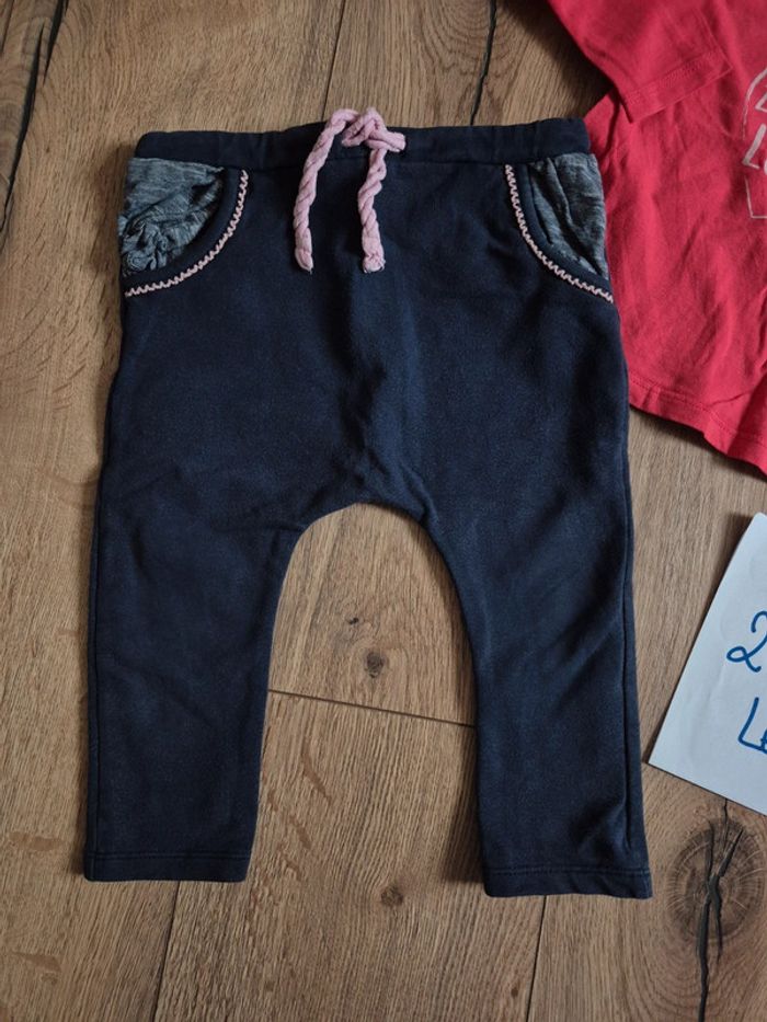 Ensemble Tee-shirt manche longue vertbaudet et jogging tom tailor - photo numéro 2