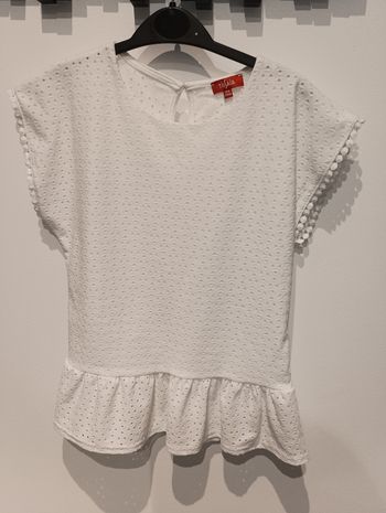 T-shirt broderie anglaise