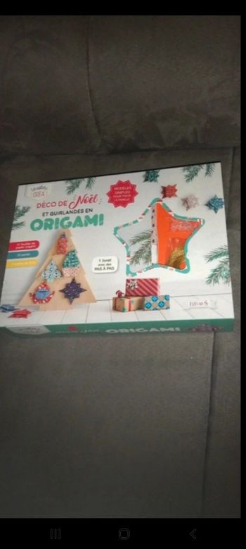 Déco de Noël guirlande en origami