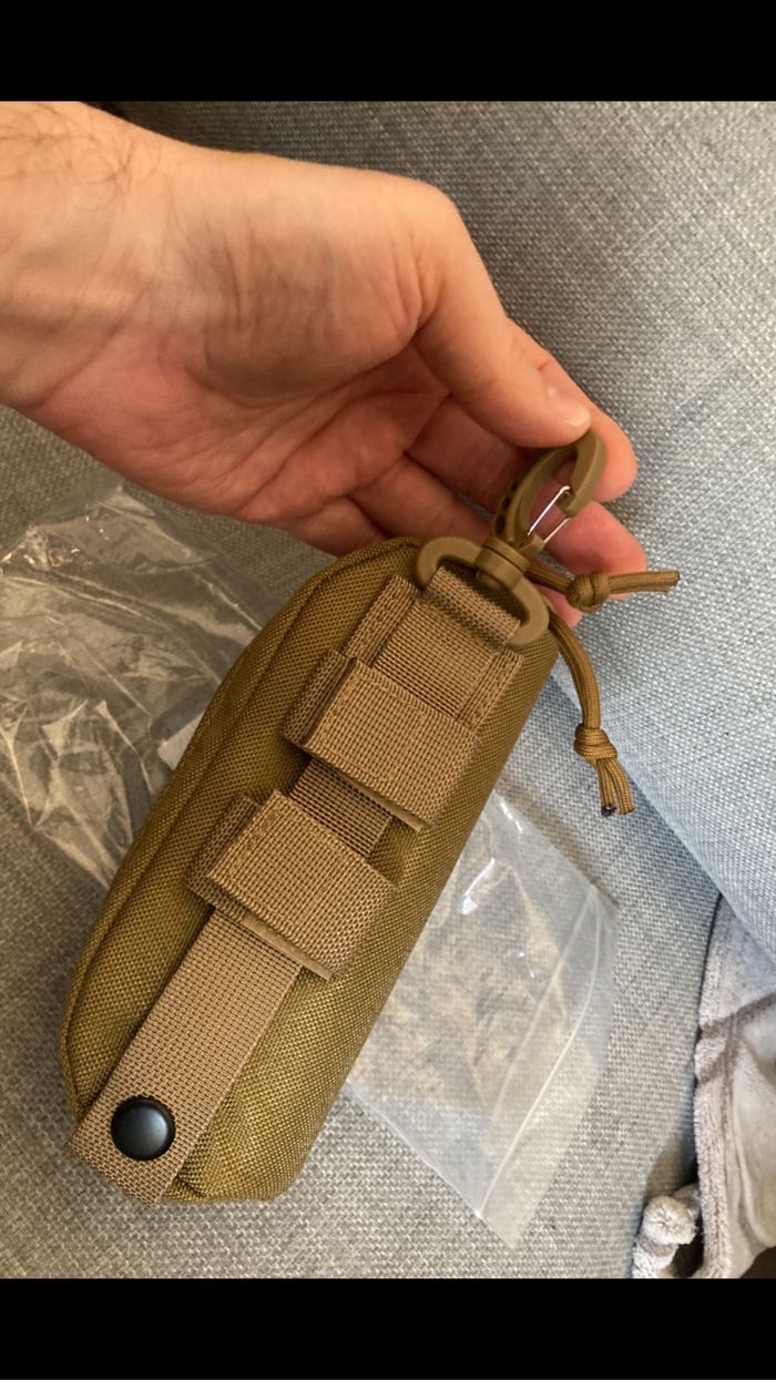 Etui à lunette armée, Camouflage tactique militaire NEUF Kaki - photo numéro 3