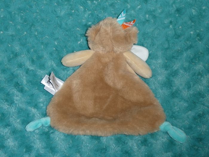 Doudou ours Tiwipi Doudou et compagnie beige blanc 🐻état neuf - photo numéro 3
