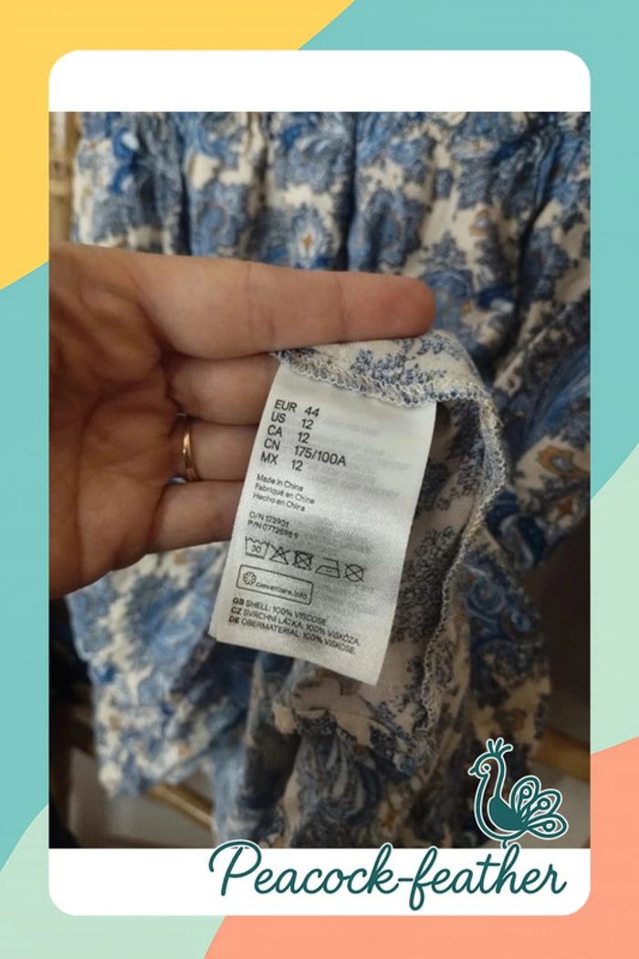 Tunique robe h&M bleue 44 - photo numéro 5