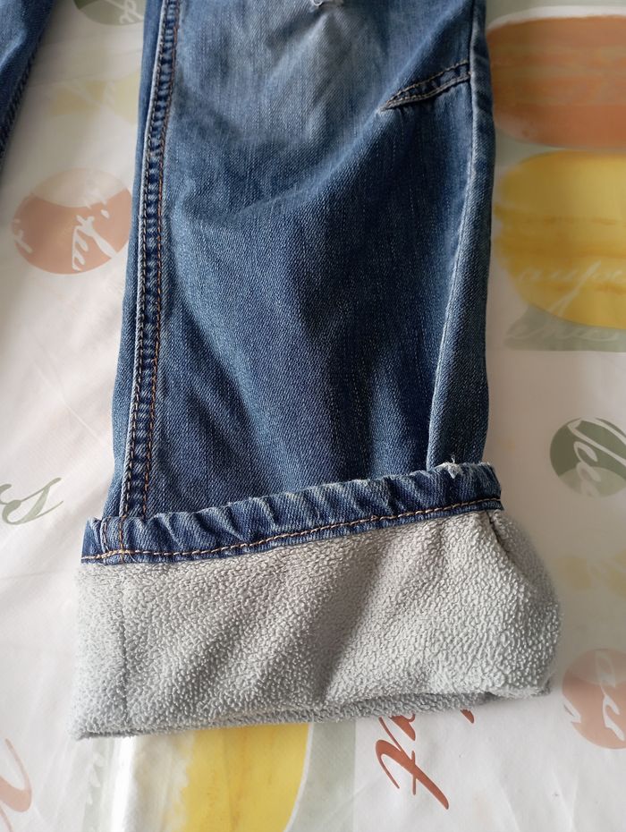 Jeans doublé polaire bleu réglable orchestra 8 ans 3€ - photo numéro 2