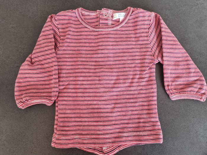 Lot 2 t-shirts manches longues 3 mois - photo numéro 4