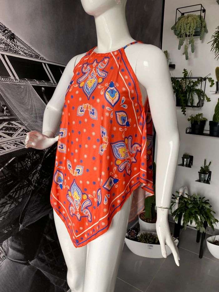 Tunique asymétrique colorée