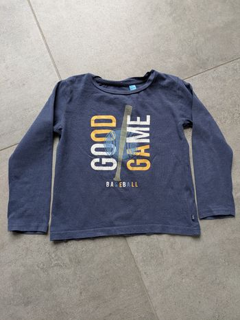 Tee shirt manches longues Okaïdi baseball 5 ans