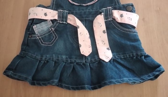 Robe à bretelles en jeans 18 mois fille Kimadi - photo numéro 5