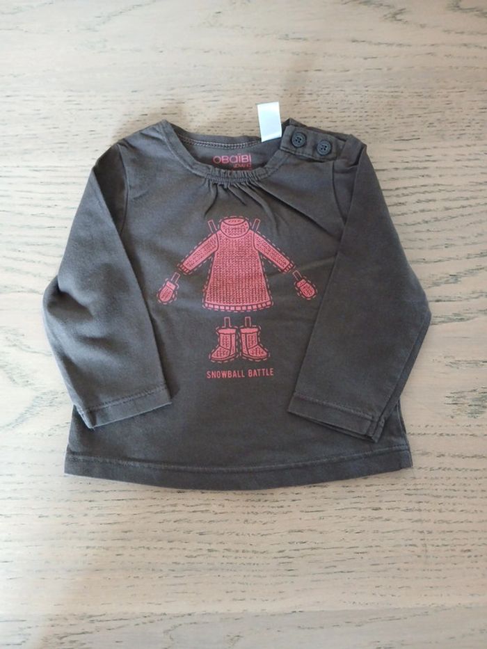 Tee-shirt fille 6 mois - photo numéro 5