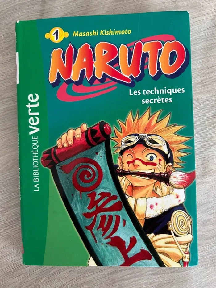 Livre Naruto tome 1 bibliothèque verte