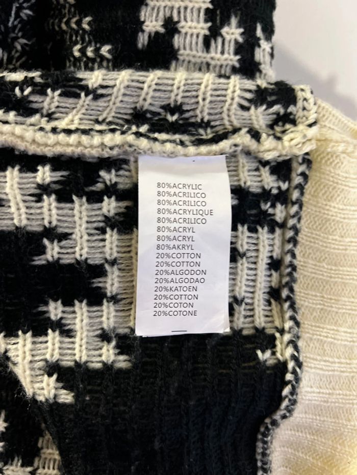 Pull Crème Et Noir Taille 42 - photo numéro 9
