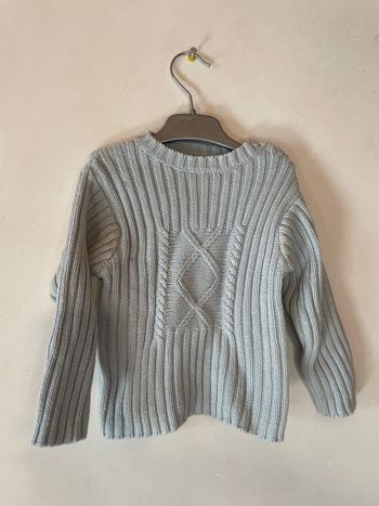 Pull bébé Bout’chou 💙 18 mois – Turquoise & boutons épaule – Confortable