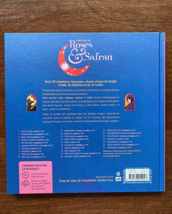 Livre CD comptines indiennes/pakistanaises… - photo numéro 2