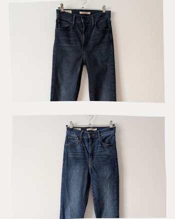 Lot 2 jeans Levi's Mile High Super Skinny - taille 25