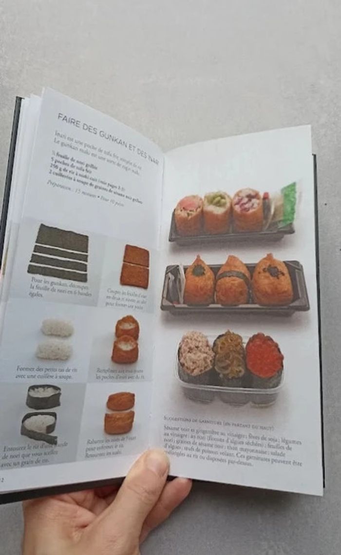 livre de recettes Sushibar Recettes de sushis,sashimis et yakitoris Marabout Très bon état - photo numéro 4