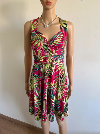 Robe imprimée sans manches Morgan taille 36 bon état (défaut)