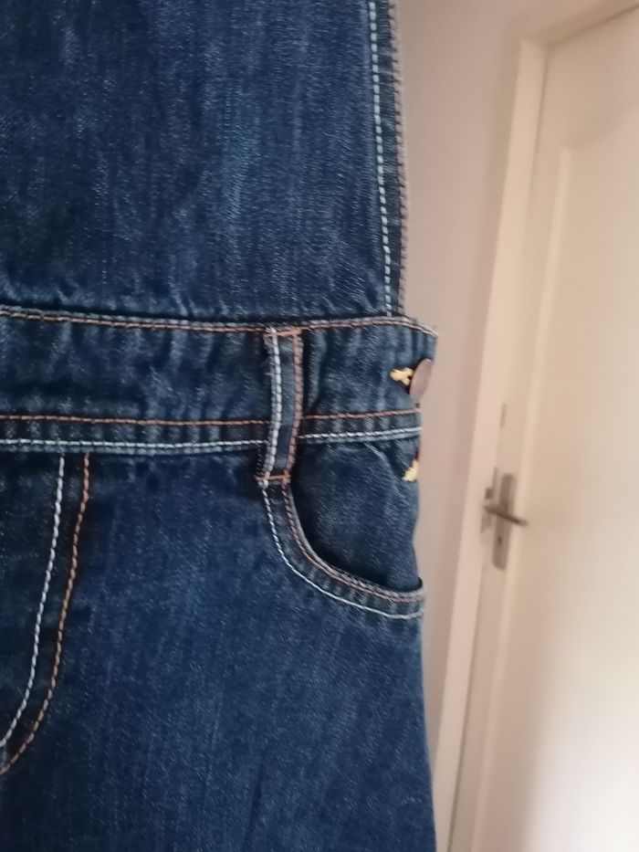 Jupe salopette 12ans okaidi jeans - photo numéro 4