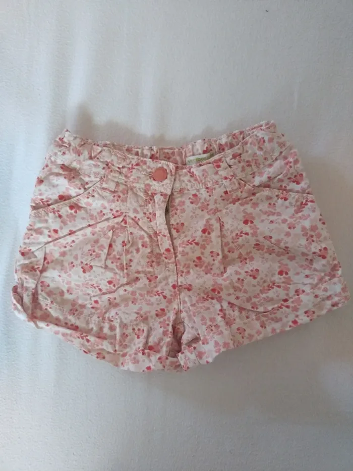 Short Fleuri Fille 6 ans