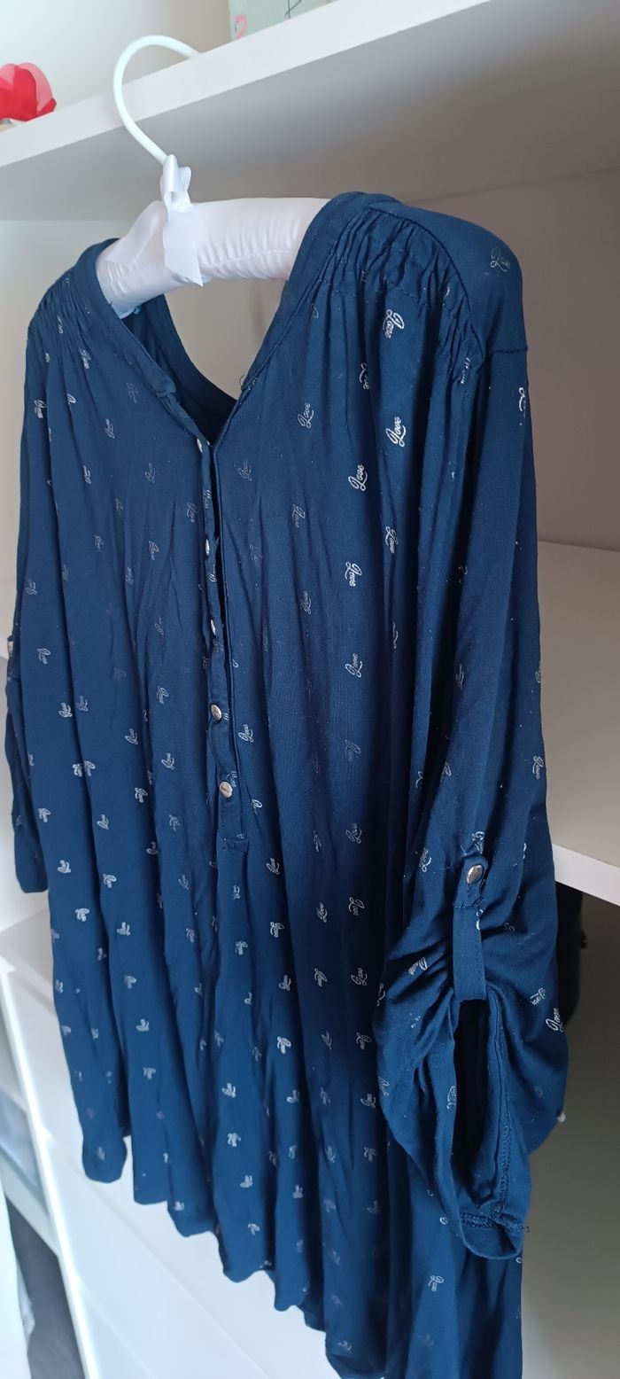 T-shirt / Blouse bleu femme - photo numéro 2