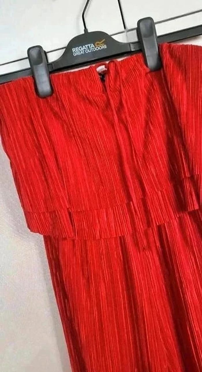 Combinaison mi longue plissée bustier Bershka - photo numéro 7