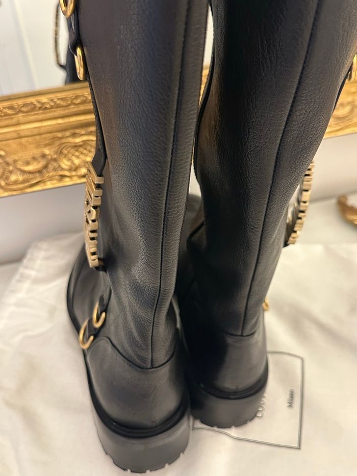 Bottes cavalières Moschino neuves - photo numéro 2
