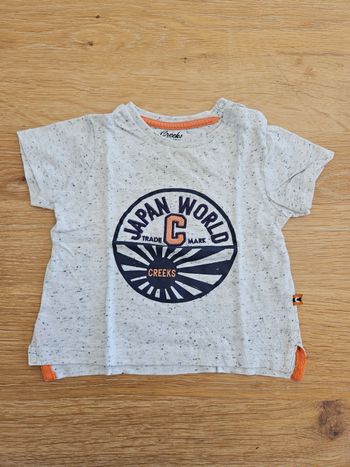 Tee-shirt Creeks gris chiné 