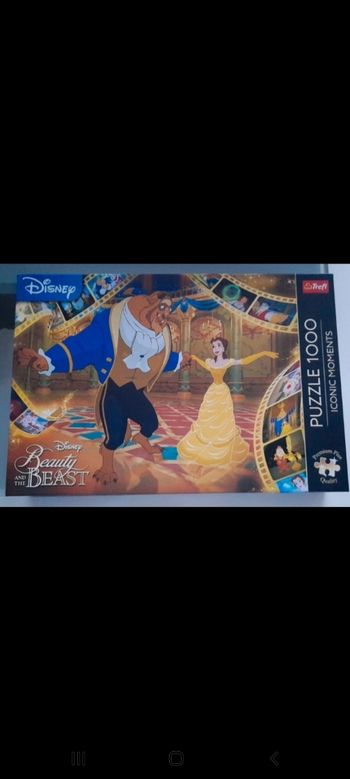 Puzzle 1000 pièces disney, la belle et la bête (beauty and the beast)