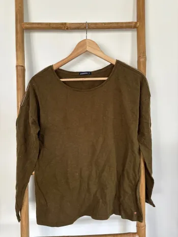 t-shirt à manches longues kaki bonobo taille M