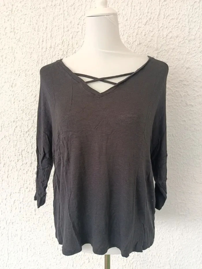 Lot de deux blouse fluide manches 3/4 Pimkie taille S - photo numéro 3