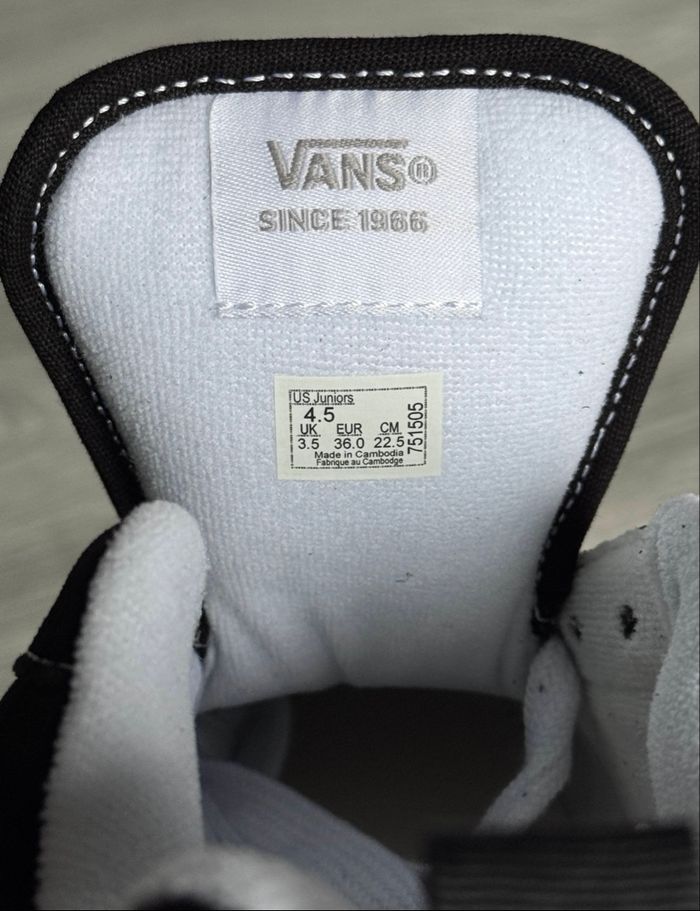 Vans knu skool noir blanc - photo numéro 5