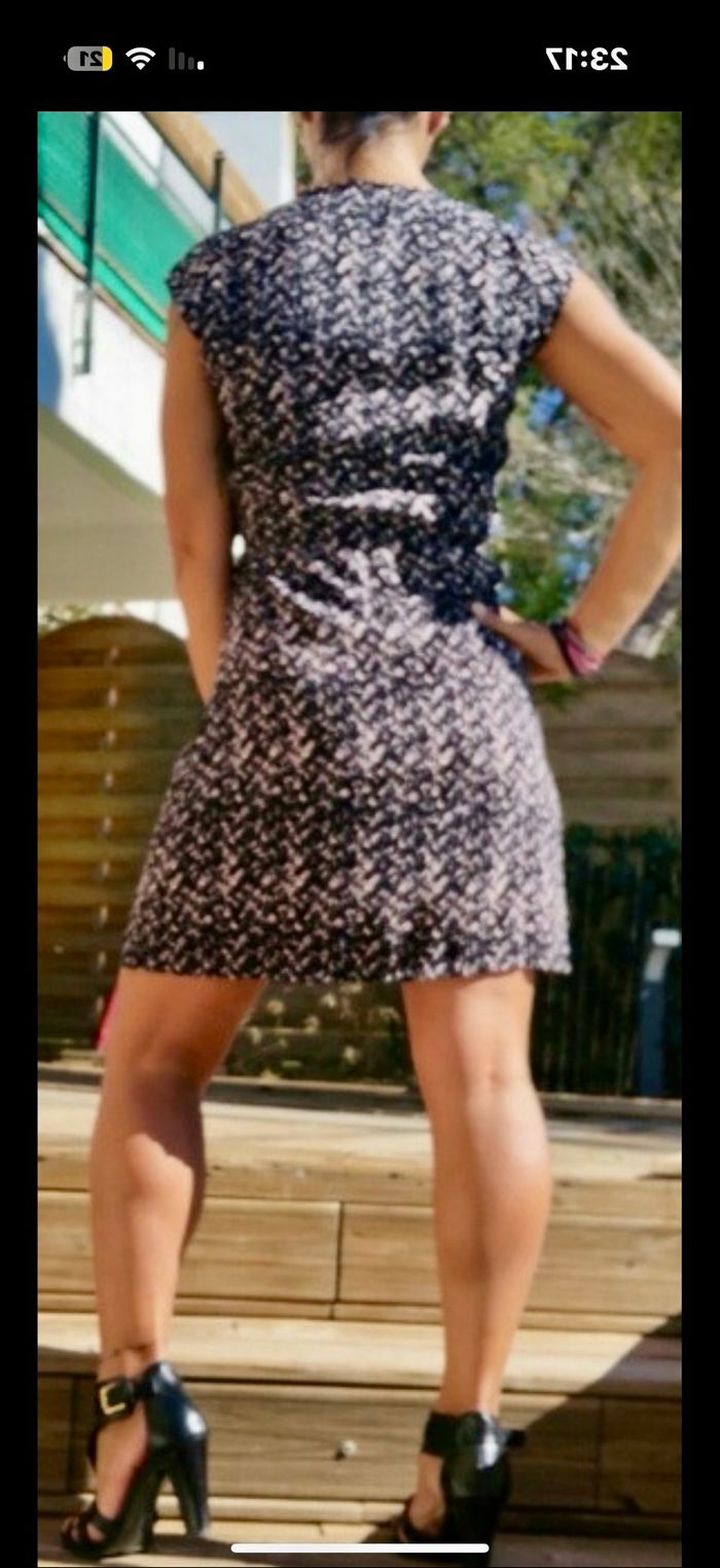 Robe  imprimée vintage de la marque Mim, en taille 34 - XS. - photo numéro 3